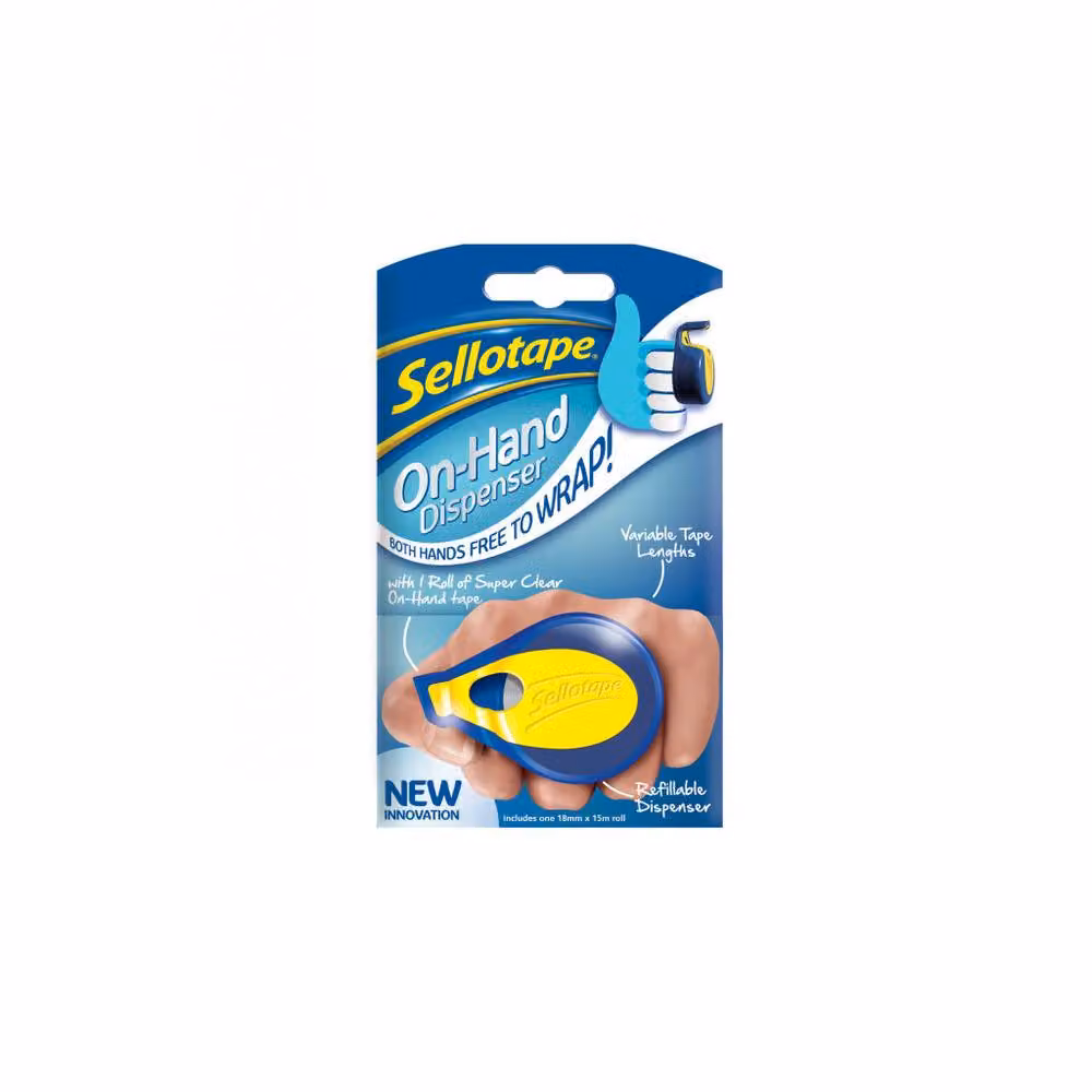 Sellotape Blue Handheld Tape Dispenser with Clear Film – 2