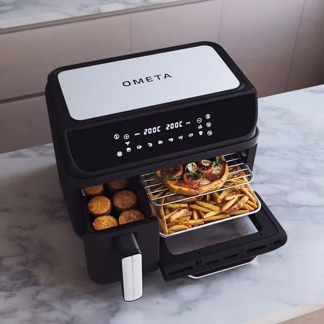 Ometa AirCombo 11.5L Air Fryer and Oven Combo in Black
