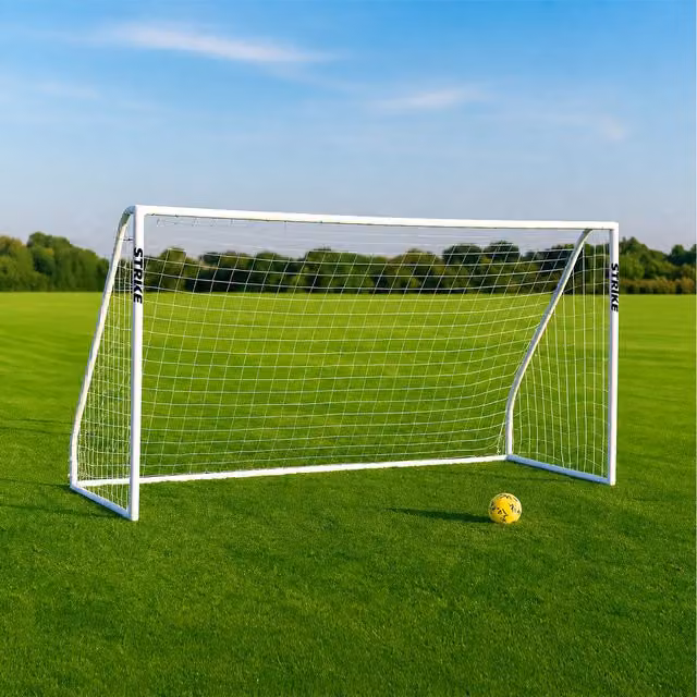 Kickmaster White PVC Football Goal for Garden Soccer Practice
