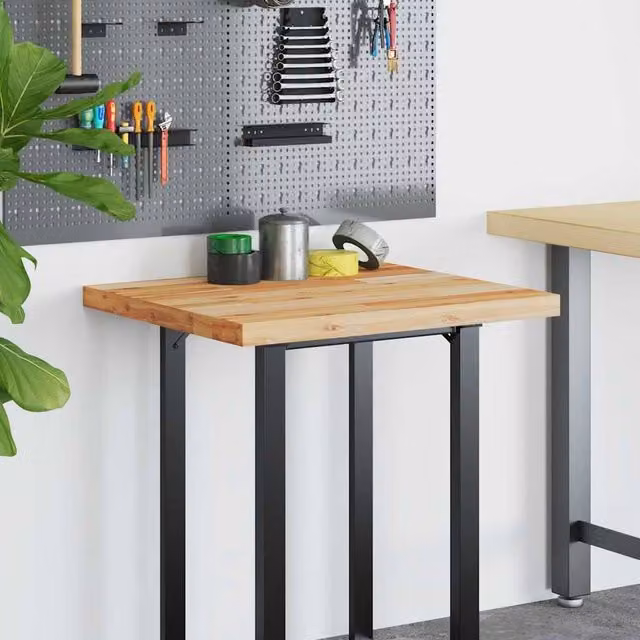 Berkfield Home Versatile Brown Oil Finished Solid Wood Acacia Desk Top, W/D/H: 100 x 60 x 4 cm