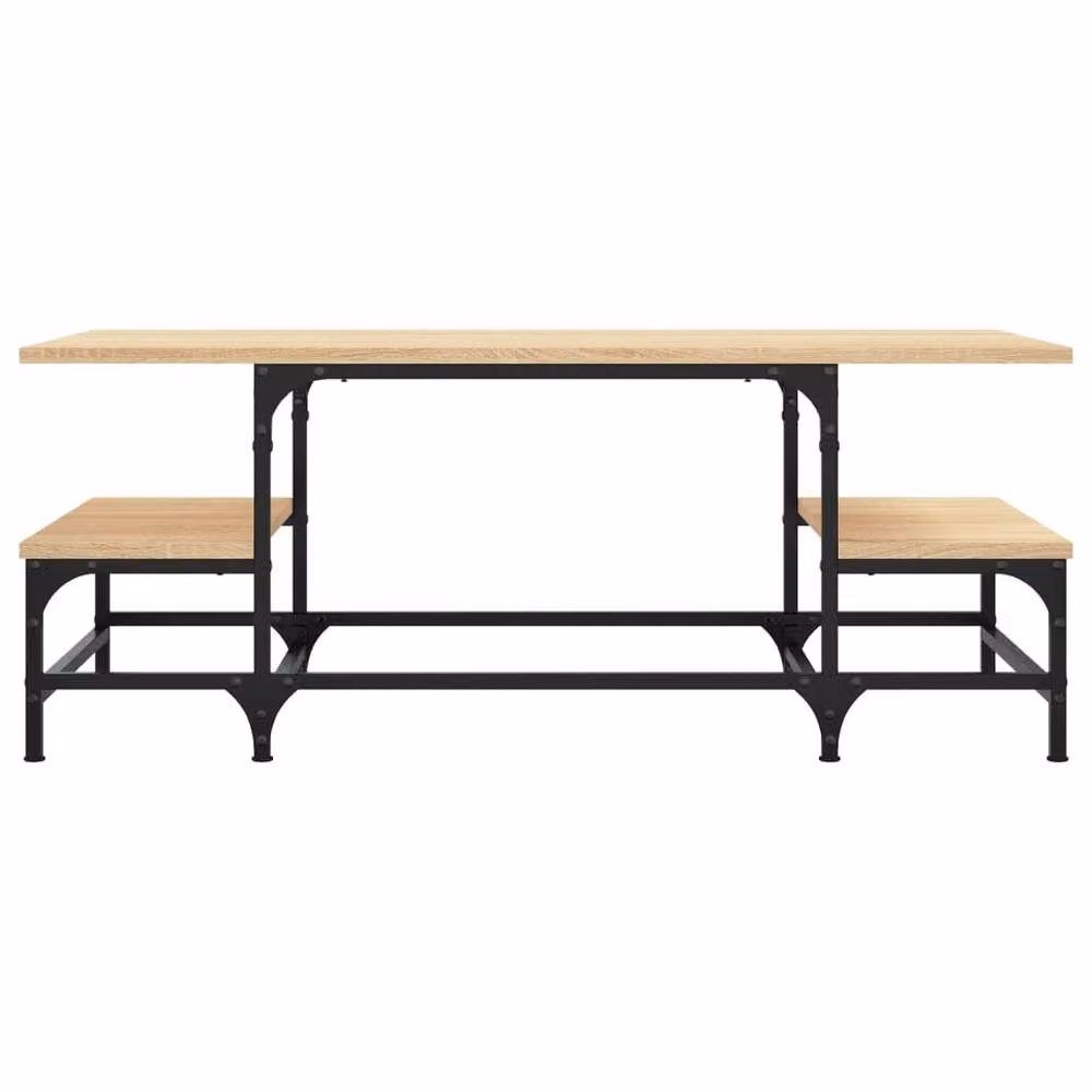 Berkfield Home Sonoma Oak Coffee Table in Brown, W: 100 cm, D: 50.5 cm, H: 40 cm – 3