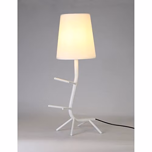 Netlighting Mantra Fusion Centipede Table Lamp with Fabric Shade, White, E27 – 2