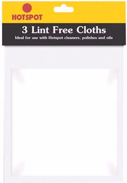 Hotspot Lint Free Cloths in Multicolour and White