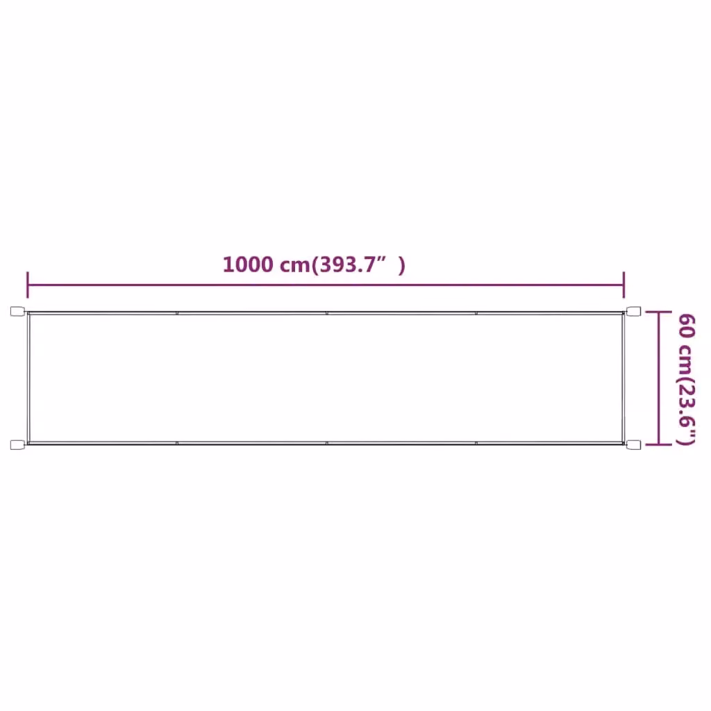 Berkfield Home Vertical Awning in Blue, Oxford Polyester Fabric, W/H: 60 x 1000 cm – 3