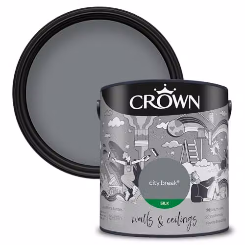 Crown Retail Core Emulsion Silk City Break Grey 2.5 l – 1