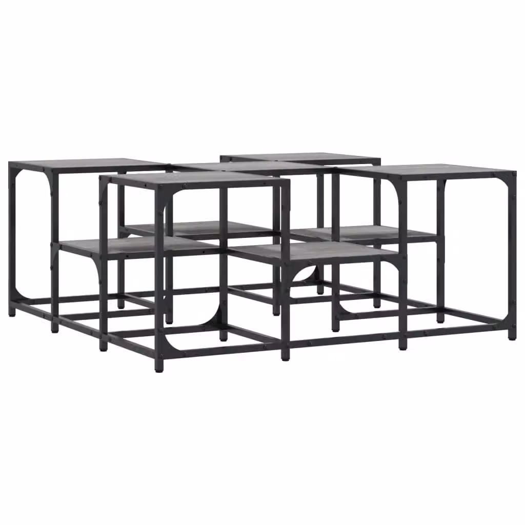 Berkfield Home Grey Sonoma Square Coffee Table in Engineered Wood W/D/H: 91 x 91 x 40 cm – 2