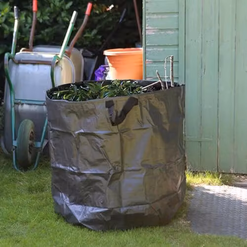 Harbour Housewares Heavy Duty Garden Waste Bags with Handles, Set of 3, 400L, Green and Black – 4