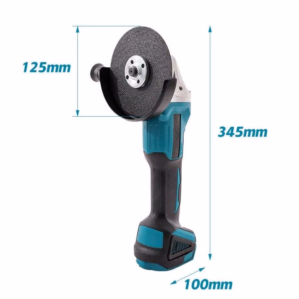 Kelvenix Blue Cordless Brushless Electric Angle Grinder with Rechargeable Battery – 2