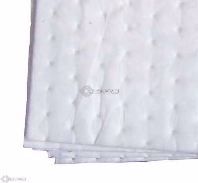 SERPRO Pack of 10 Heavyweight Bonded Oil Only Absorbent Pads, White