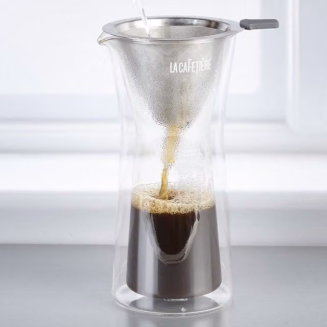 La Cafetiere Edited Premium Double Walled Glass Drip Filter in Yellow