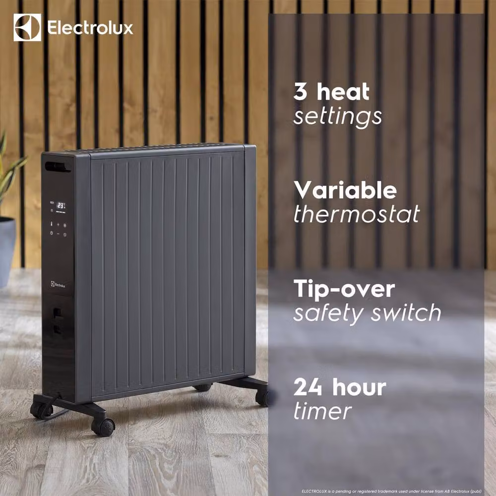 Electrolux 2000W Digital Oil Filled Radiator in Grey – 4