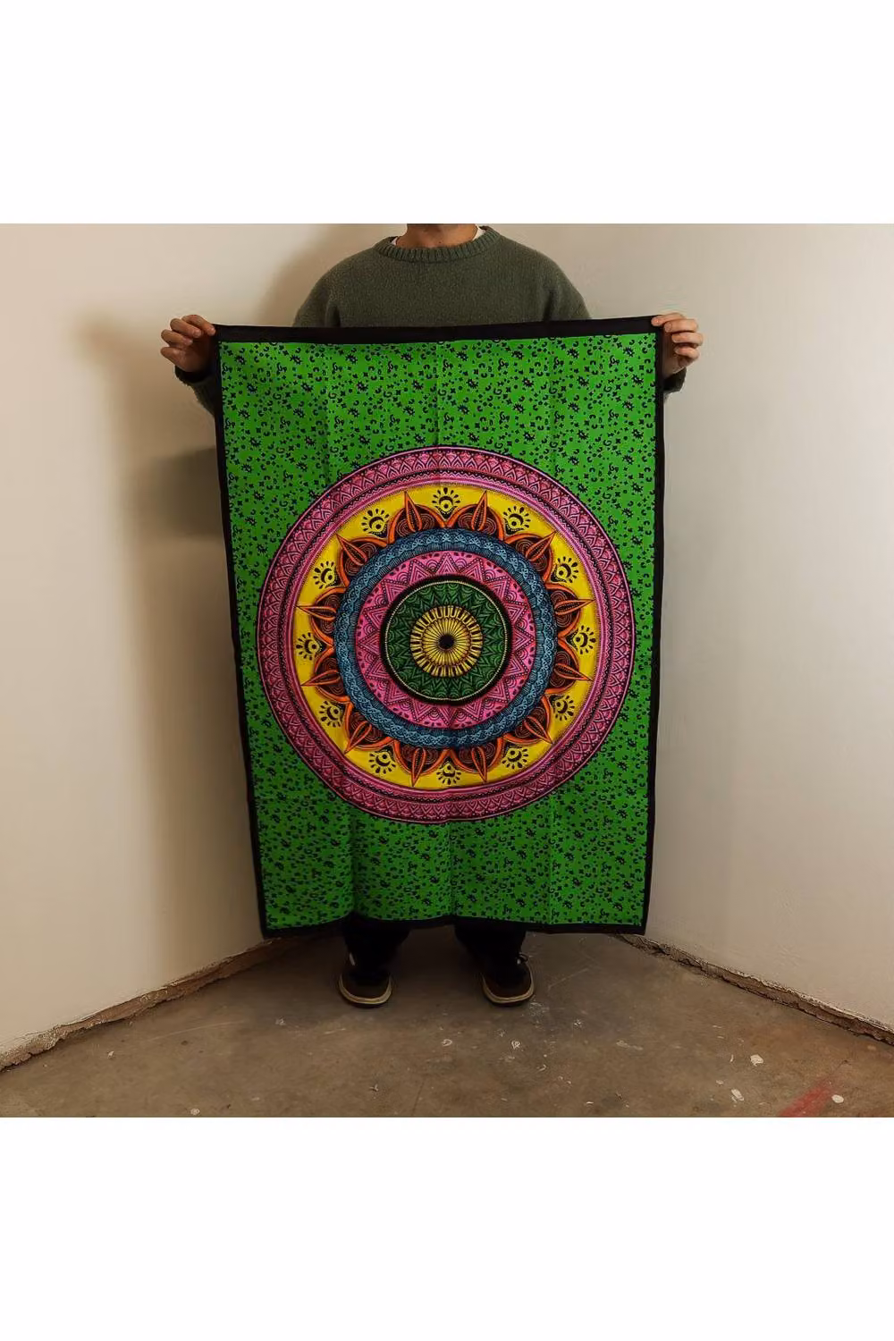 KDMD Multicolour Mandala Textile Wall Hanging, W: 70 cm, H: 110 cm – 2
