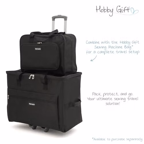 Hobby Gift Large Sewing Machine Trolley Bag, Black, W/D/H: 42.0 x 24.0 x 24.0 cm – 4