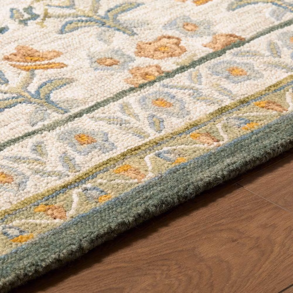 Livabliss Fairfax Hand Tufted Wool Floral Rug in Beige and Multicolour, W: 200 cm, D: 275 cm – 3