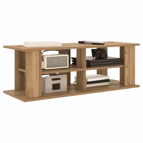 vidaXL Modern TV Stand in Oak Brown, W/D/H: 96 x 35 x 33.5 cm