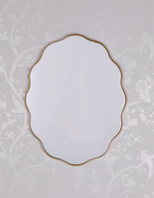 Laura Ashley Medora Oval Gold Wall Mirror