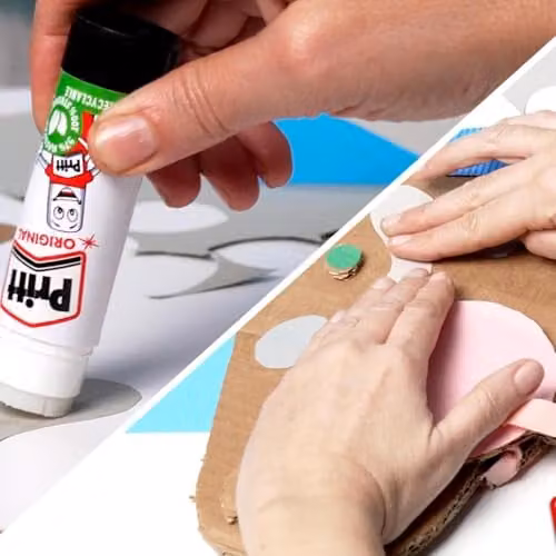 Pritt Glue Sticks 43 g and Sellotape Golden Tape 24 mm x 50 m Bundle, Pack of 8 Adhesive Craft and Office Essentials