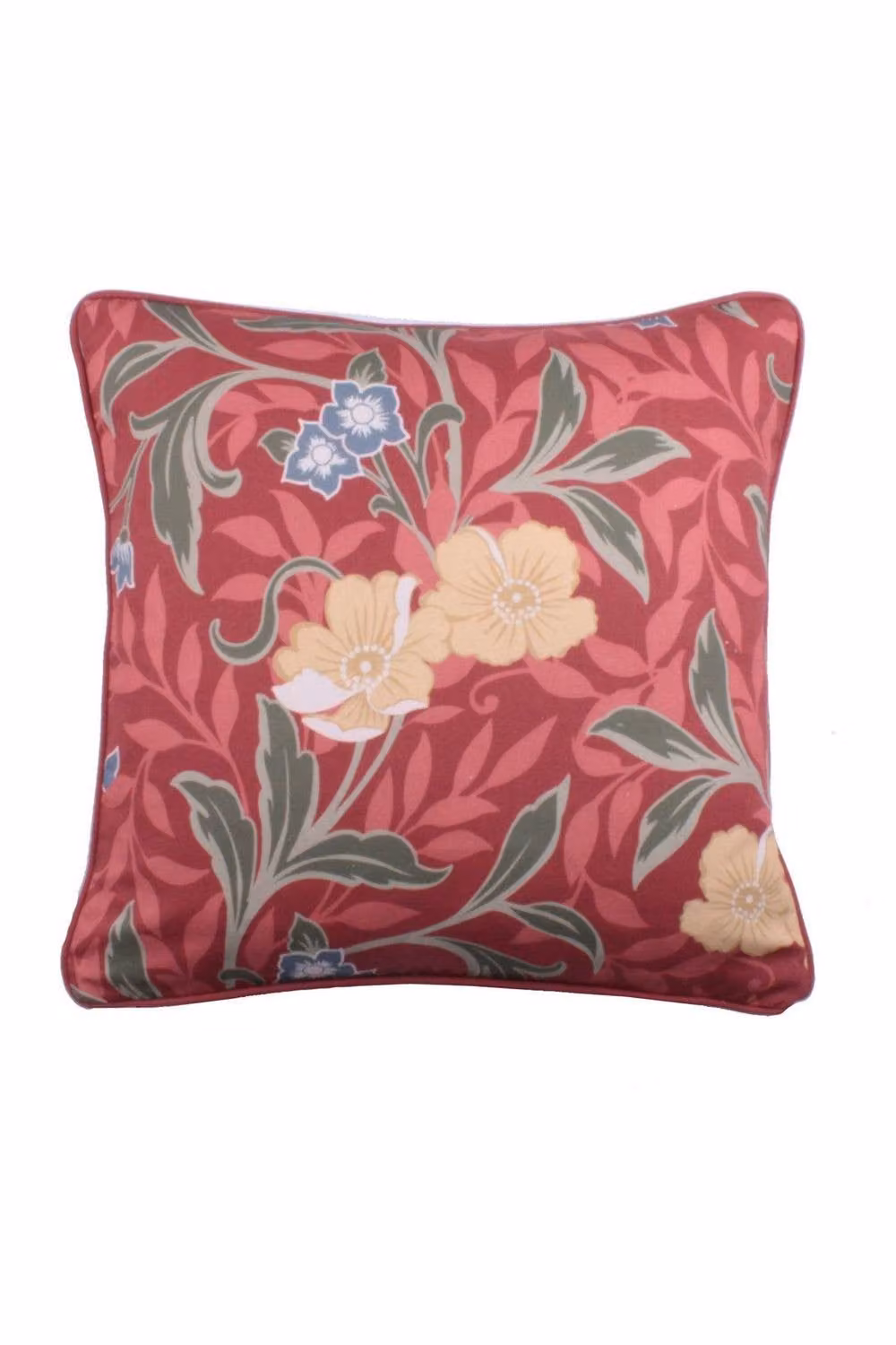 Dreams & Drapes Sandringham Red Floral 100% Cotton Square Filled Cushion, W/D/H: 43 x 43 x 43 cm – 2