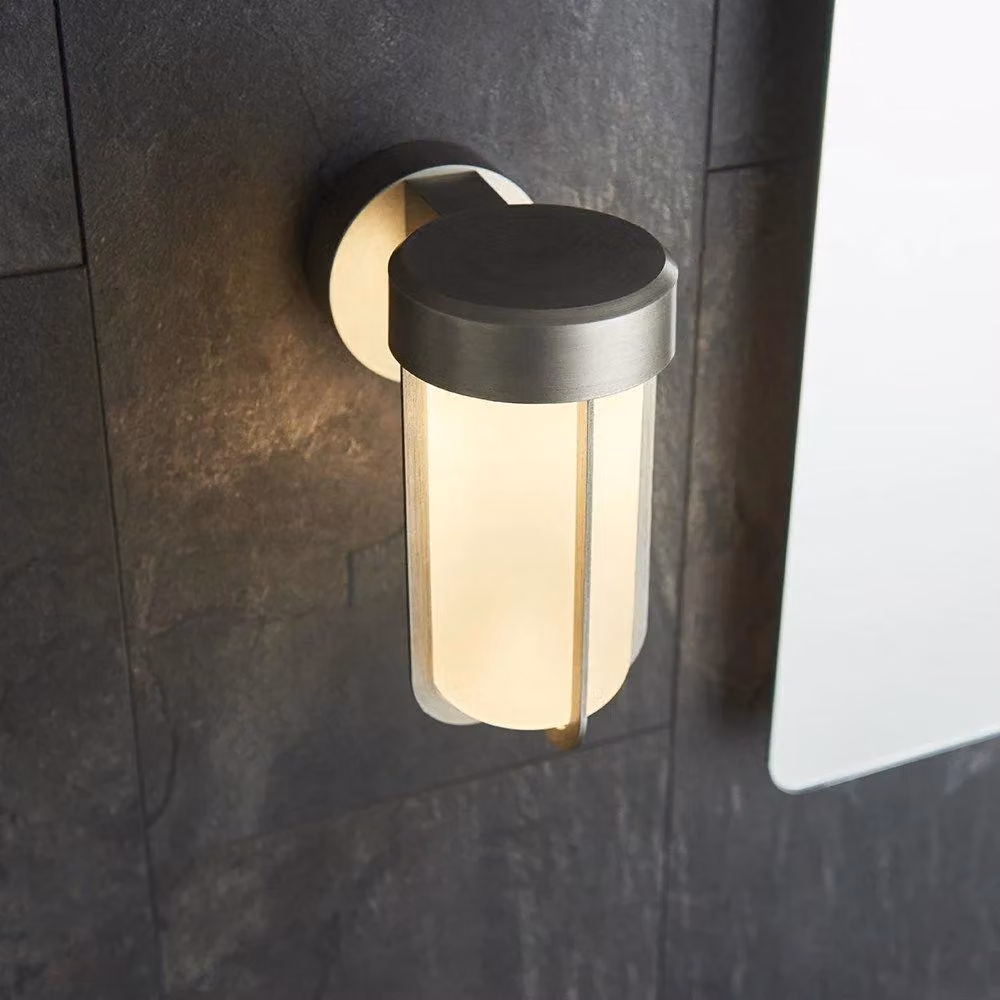 Netlighting BENEVENTO Contemporary Outdoor LED Glass Wall Lamp in Metallic Silver – 4