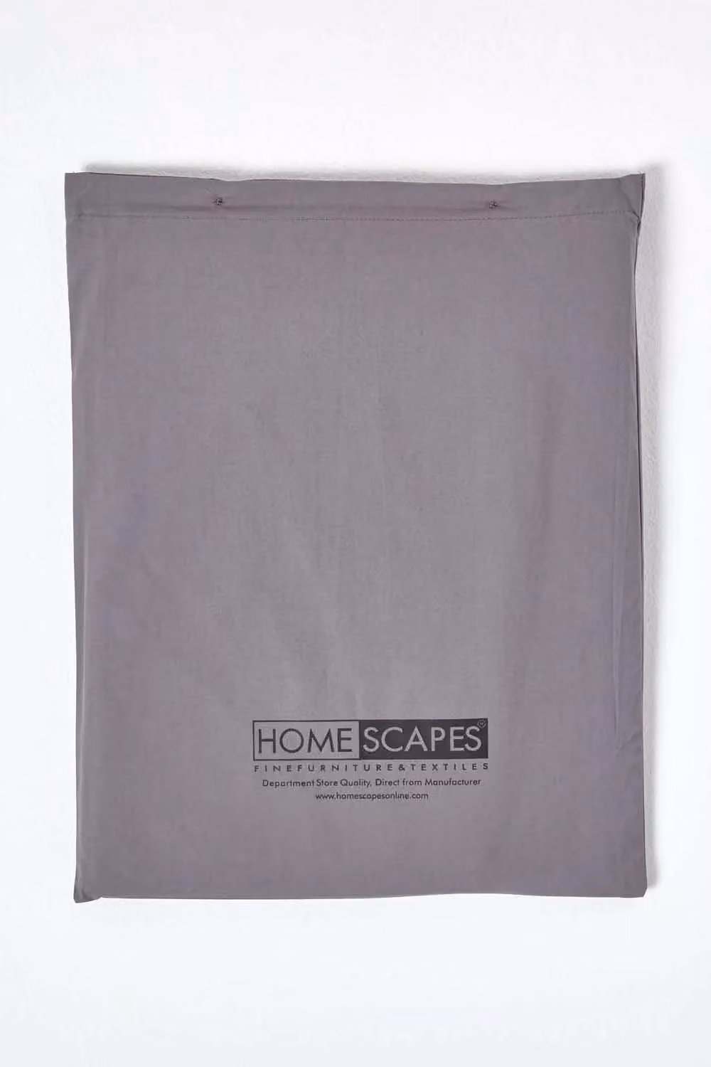 Homescapes Egyptian Cotton Percale Flat Sheet, 200 Thread Count, Grey, W: 180 cm, D: 200 cm – 2