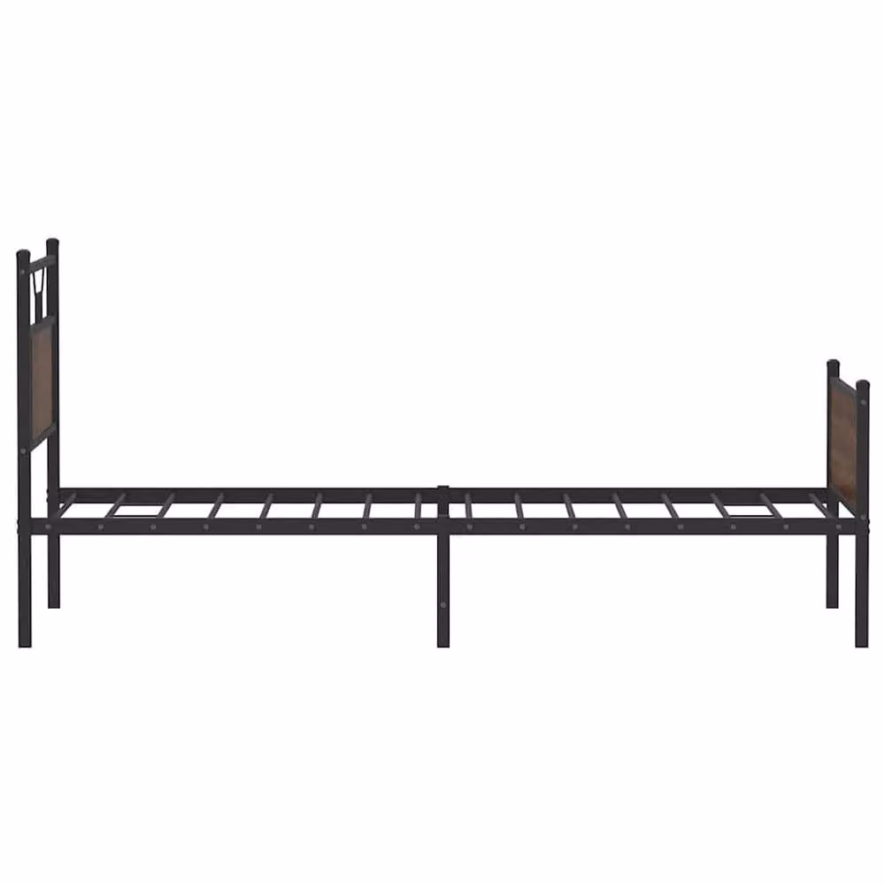 Berkfield Home Bed Frame in Brown Oak, W/D/H: 80 x 200 cm – 4