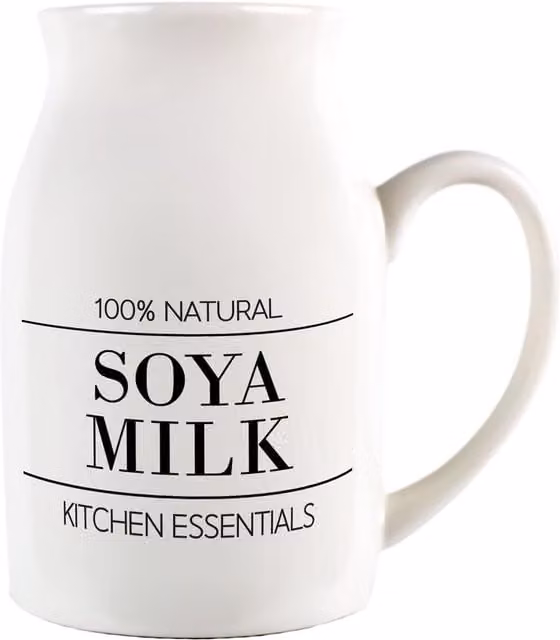 Purely Home Ceramic Serving Jug in White and Black