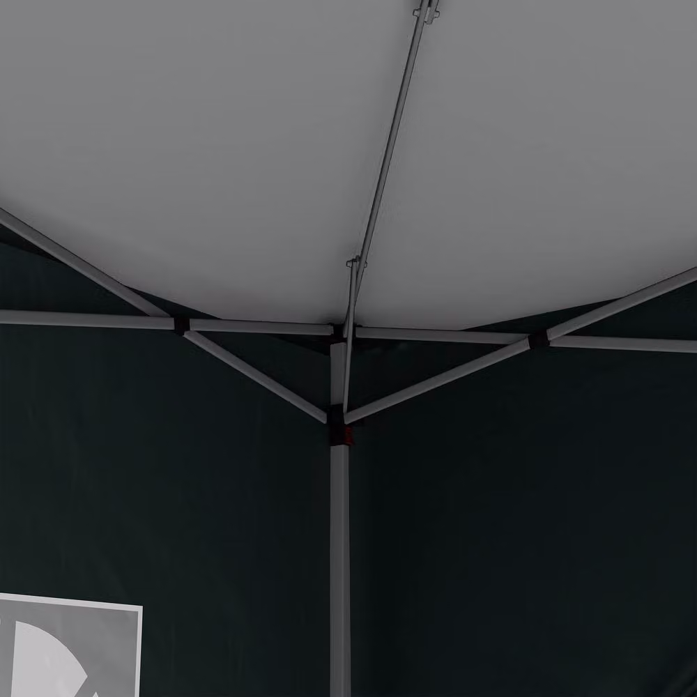 Outsunny Green Pop-Up Gazebo with Windows and Steel Frame, W/D/H: 300 x 300 x 196 cm – 8