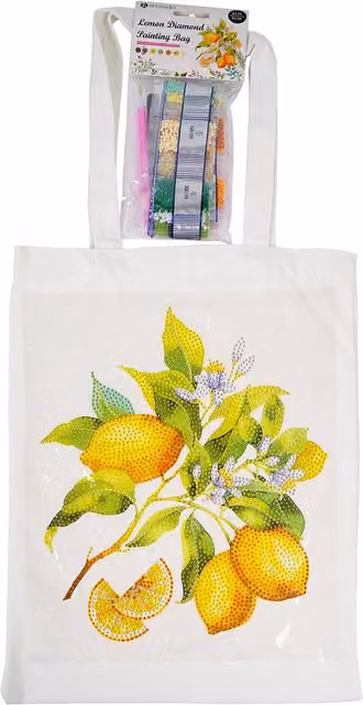 Art Studio Summer Fruits Diamond Painting Bag in Multicolour