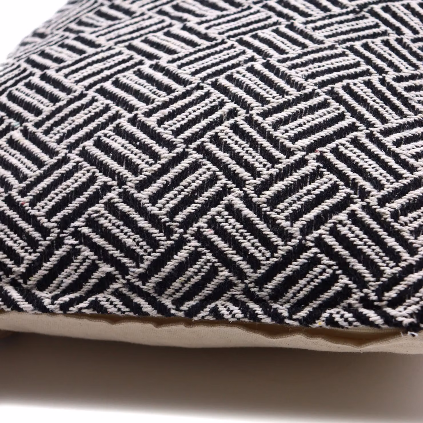 KDMD Classic Square Cotton Cushion Cover in Black, W/D/H: 40 x 40 x 40 cm – 2