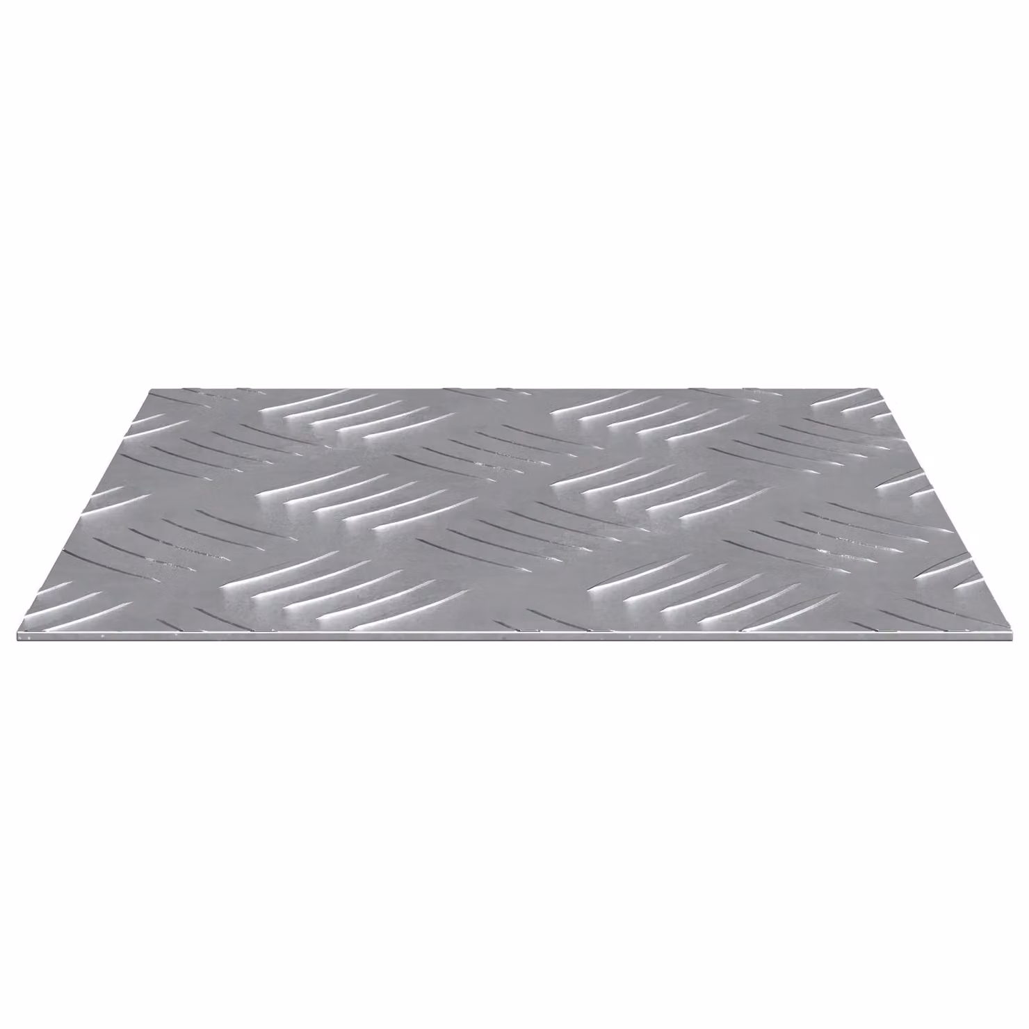 Berkfield Home Grey Aluminium Anti-Slip Checker Plates, 2 Pack, W/D: 20 x 20 cm – 2