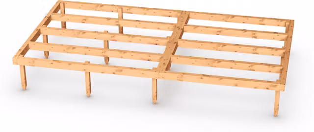 Empire Sheds 9x5 Empire Timber Shed Base in Green