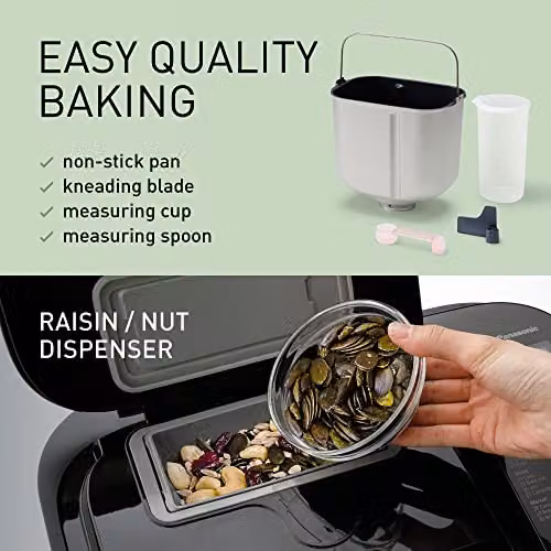 Panasonic SD-R2530 Automatic Bread Maker with 30 Programmes and Digital Timer, Black – 3