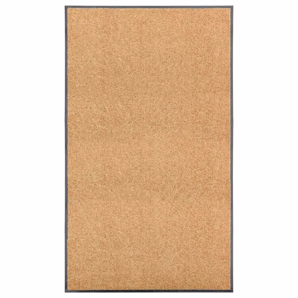 Berkfield Home Washable Non-Slip Doormat, Beige, W: 90 cm, D: 150 cm – 2