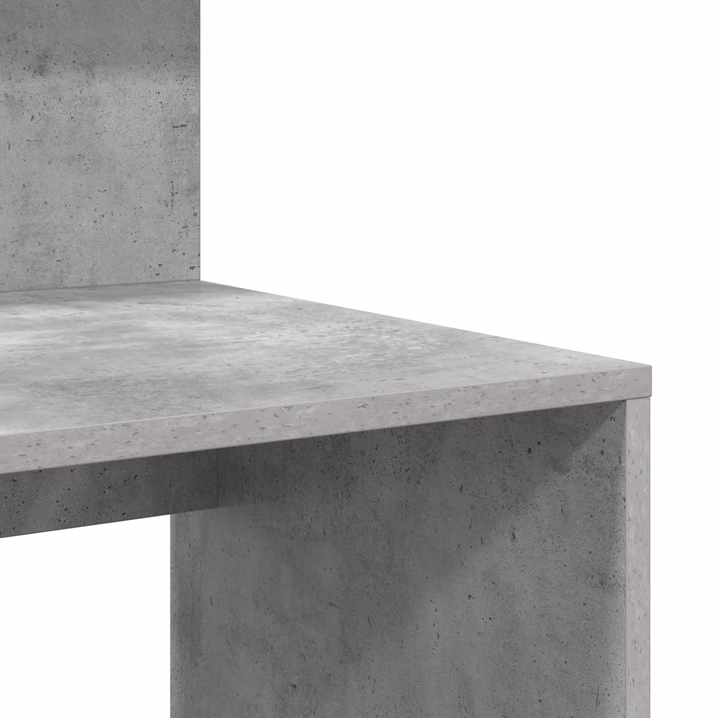 Berkfield Modern Writing Desk with Storage in Concrete Grey, W/D/H: 90 x 48 x 101.5 cm – 4