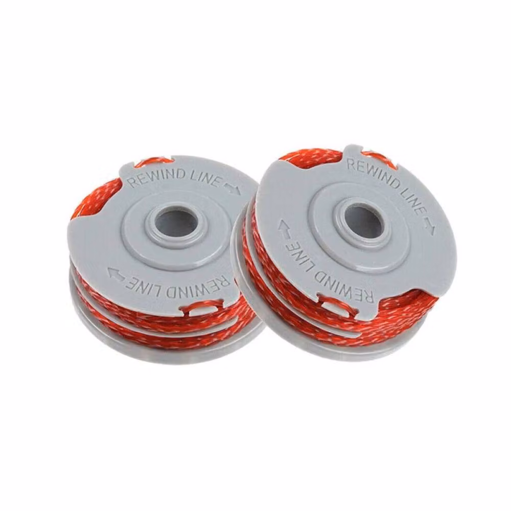 FLAVORA 2-Pack Strimmer Trimmer Spools in Orange, 100g – 2