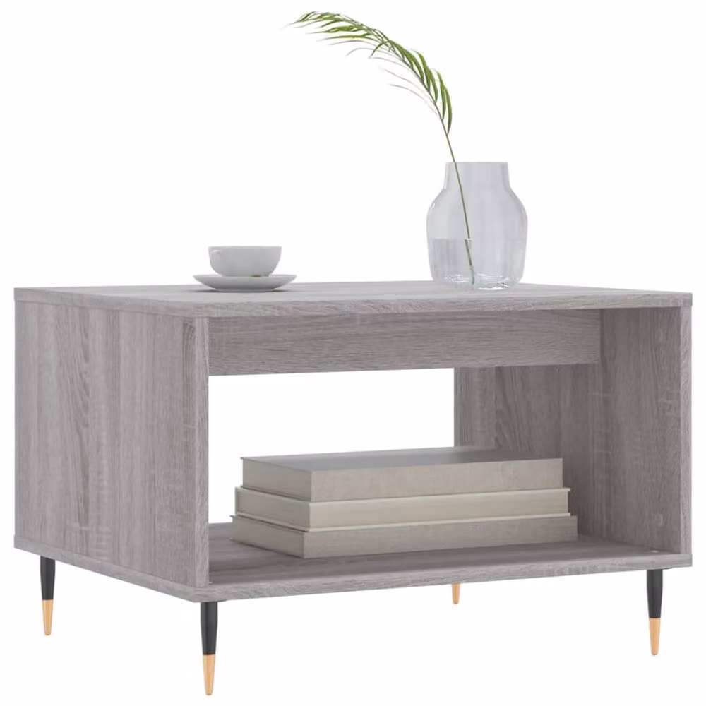 Berkfield Home Grey Sonoma Coffee Table, W: 60 cm, D: 50 cm, H: 40 cm – 3