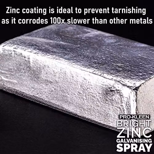 Pro-Kleen Bright Zinc Galvanising Spray Paint, 2-in-1 Primer and Top Coat, Silver, 2 x 400ml – 5