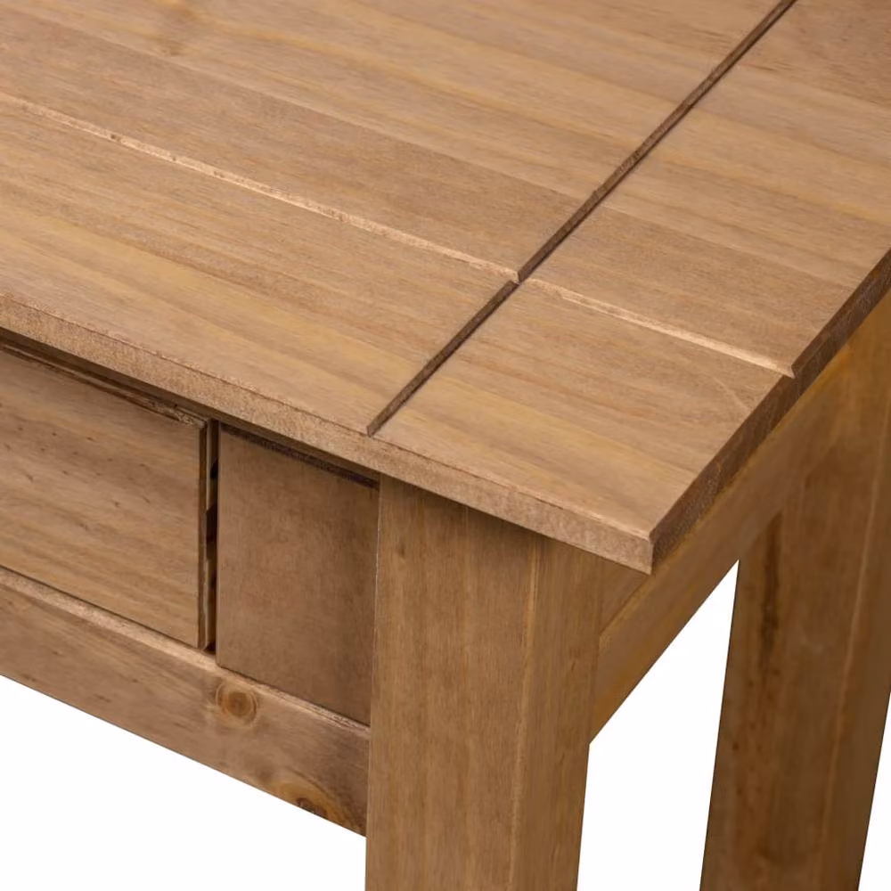 Berkfield Home Panama Solid Pine Wood Console Table, Brown, W: 110 cm, D: 40 cm, H: 72 cm – 2