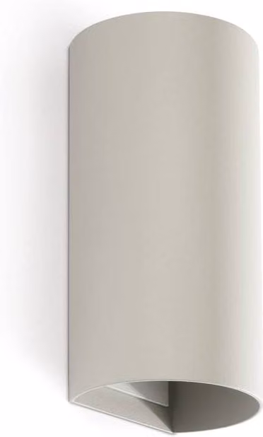 Netlighting Sole Round Up & Down Wall Lamp in Grey with 2x GU10 bulb sockets