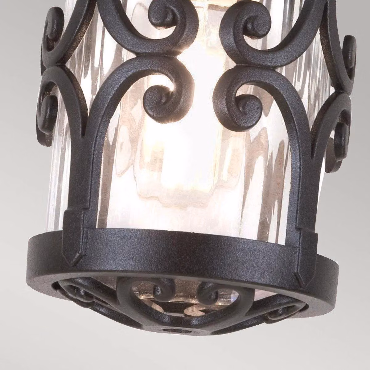 Netlighting Hereford Black Outdoor Ceiling Lantern with Transparent Glass and E27 Socket – 3