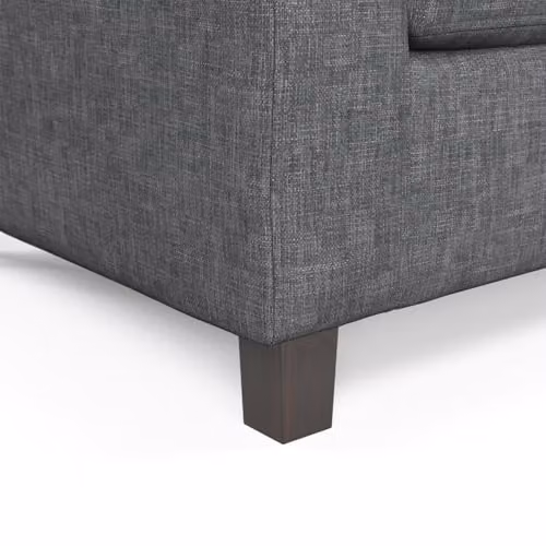 Furnishings For Less UK York Reversible 3 Seater L-Shaped Corner Sofa in Grey Fabric – 6