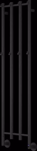 AQUARIUS DigiTherm Solara Dry Electric Radiator with LCD Display in Black and Stainless Steel