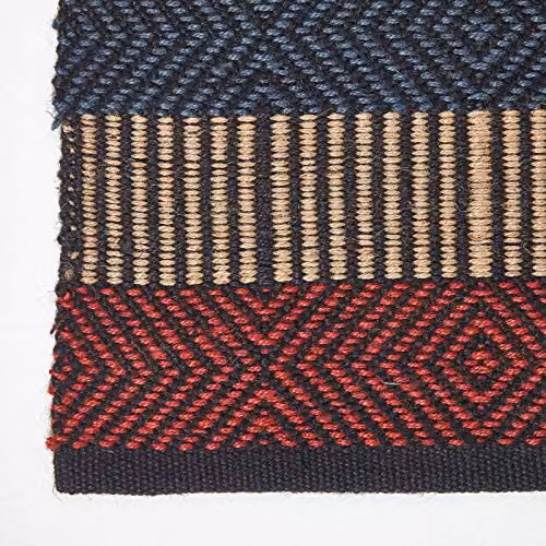Homescapes Modern Multicolour Striped Jute Floor Runner Rug, W/L: 66 x 200 cm – 3
