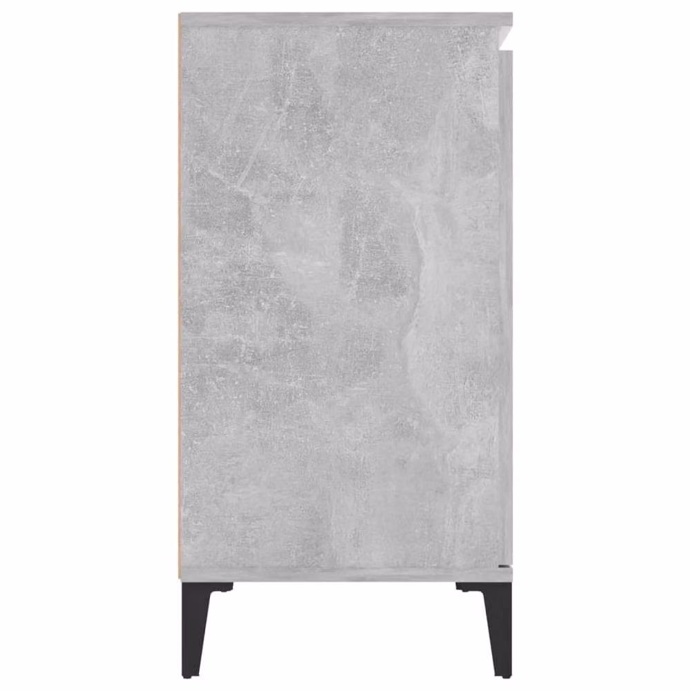 Berkfield Home Concrete Grey Sideboard in Engineered Wood, W/D/H: 104 x 35 x 70 cm – 3