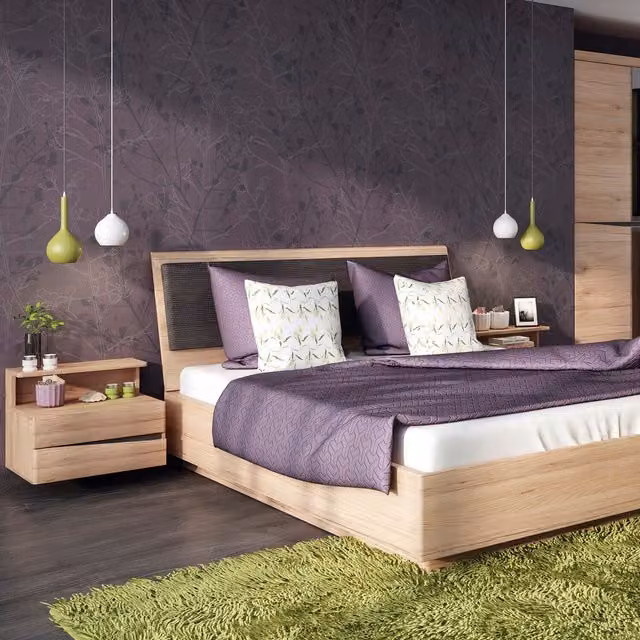 Furniture To Go Kensington Bedside Table in Oak Brown with Soft Close Drawers