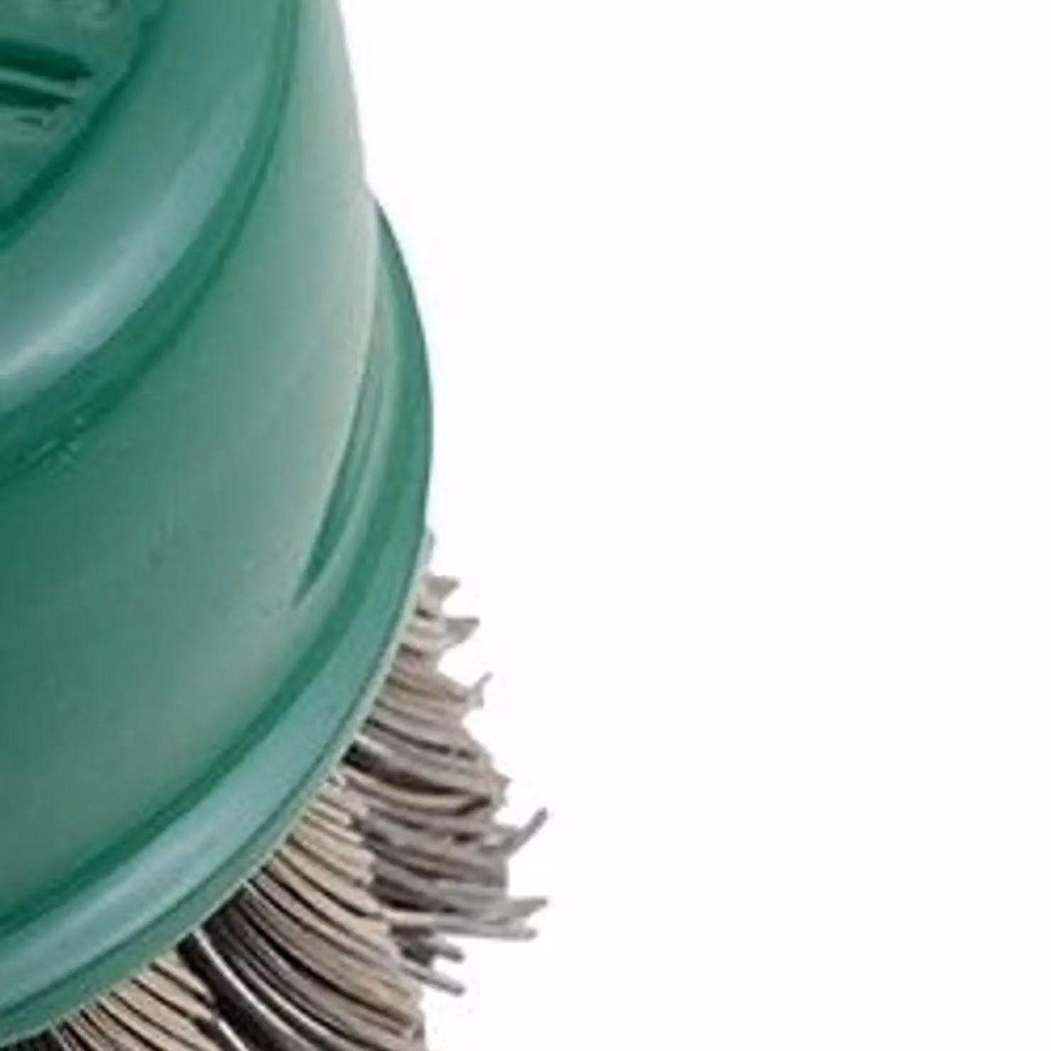 Lessmann Knot Cup Brush for Angle Grinders in Green and Multicolour Stainless Steel – 2