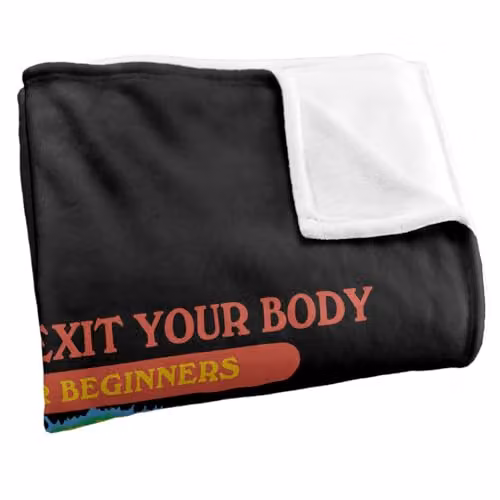 Steven Rhodes How To Exit Your Body Multicolour Super Soft Fleece Throw Blanket W/D/H: 91 x 147 cm – 6