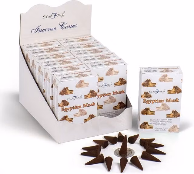 KDMD Stamford Egyptian Musk Oriental Incense Cones, White