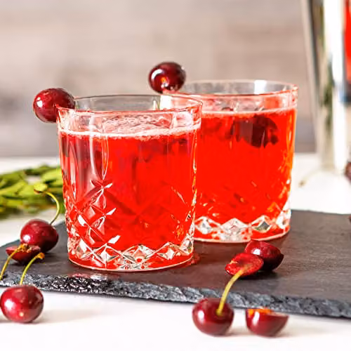 RCR Crystal Orchestra Set of 6 Transparent Double Old Fashioned Tumbler Glasses, 340ml – 3