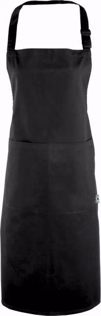 Premier Women's 100% Certified Fairtrade Cotton Workwear Apron in Black – 1